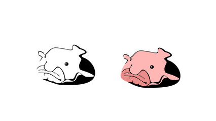Blobfish silhouette