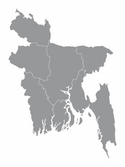Bangladesh administrative map