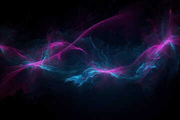 beautiful illustration, blue-pink texture with glitter and dark background, ai generative