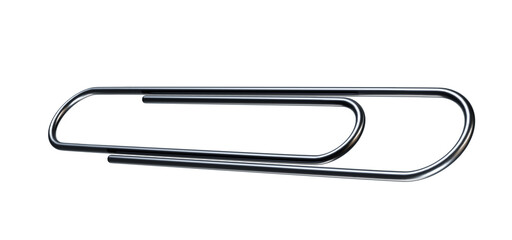 Paper Clip isolated on white 3d render
