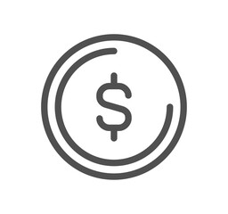 Finance related icon outline and linear vector.