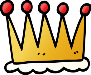 simple cartoon doodle crown