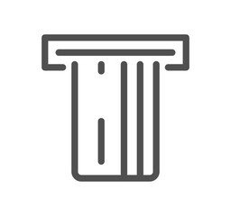 Finance related icon outline and linear vector.