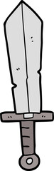 cartoon old sword