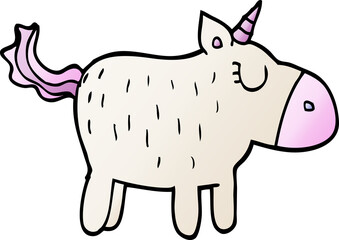 cartoon doodle cute unicorn