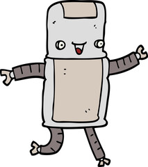 cartoon robot