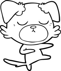 Fototapeta premium cute cartoon dog