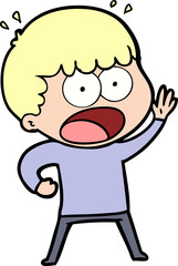 cartoon shocked man