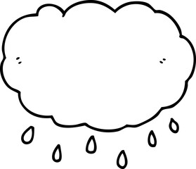 cartoon rain cloud
