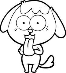 cute cartoon dog