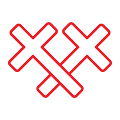 Fototapeta premium salib icon