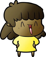 cartoon woman
