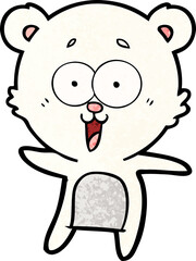 happy polar bear cartoon