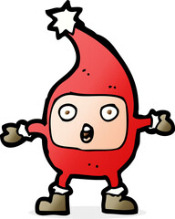 cartoon funny christmas creature