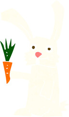 cartoon rabbit with carrot