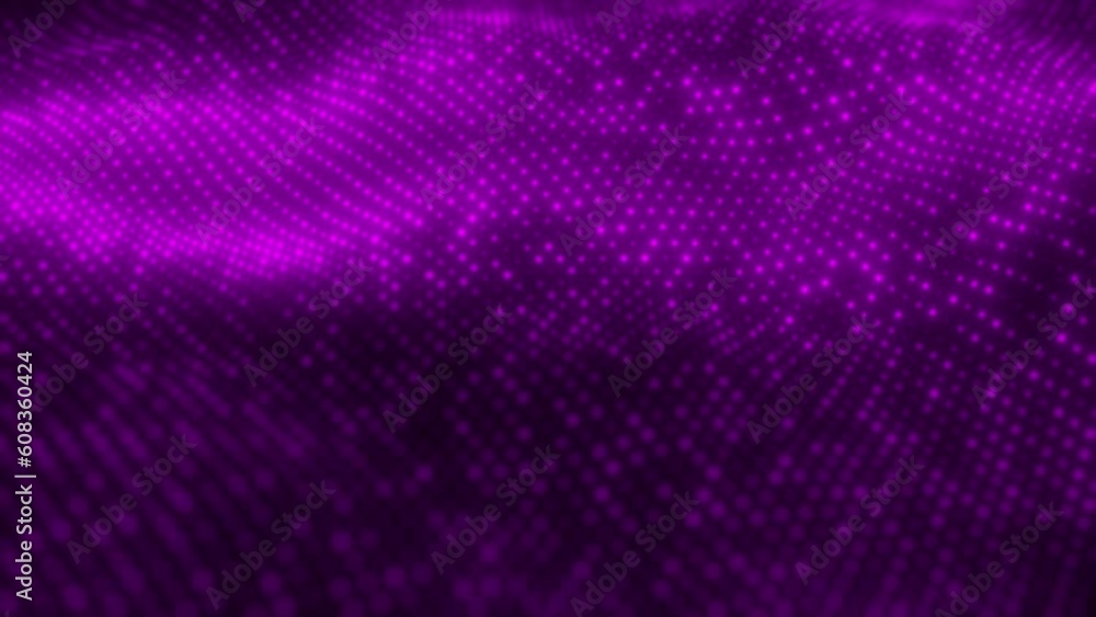 Poster pink neon abstract lines wave flow pattern. modern background design. 4k video 3d animation seamless