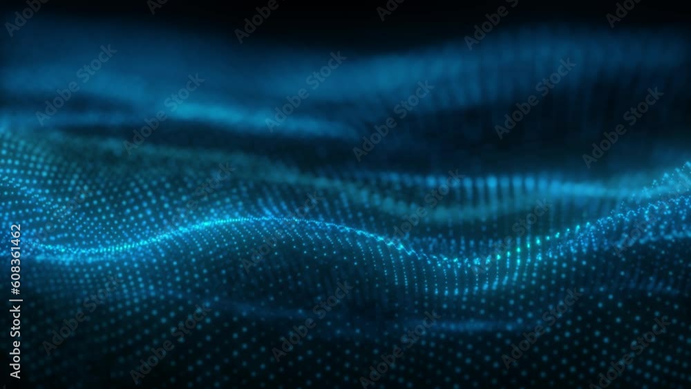 Poster blue glow particle flickering transparent isolated background. blue abstract technology background. 