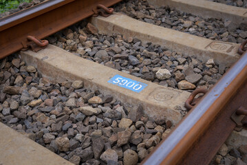 railroad tracks in the countryside