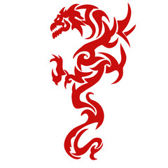 Red Dragon Tattoo Pattern
