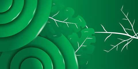 background with green plant nature concept