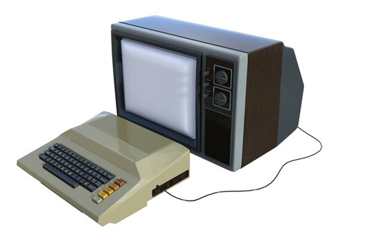 computer pc old immagine fondo trasparrete isolato