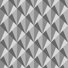 Interlocking triangles tessellation background. Image with repeated scallops. Fish scale. Seamless surface pattern design with scales. Modern japanese motif. Repeat scallop. Squama. Vector for print.