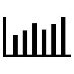 Graph icon vector. Diagram illustration sign. Profit symbol or logo.