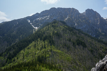 Fototapeta na wymiar Giewont, góry w Tatrach