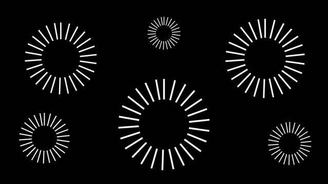 Abstract animated background with circles