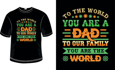 Father's Day typography t-shirt design