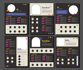 Professional CV resume template design