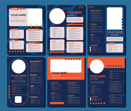 Professional CV resume template design