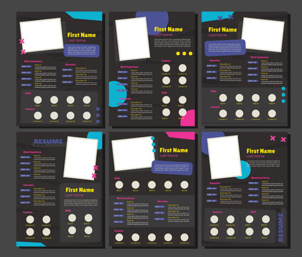 Professional CV resume template design