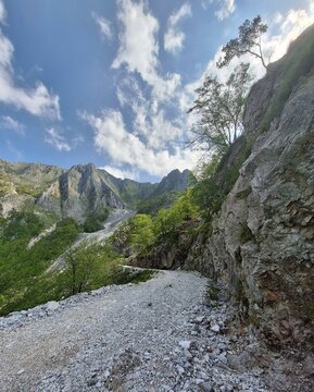 mountain landscape with sky