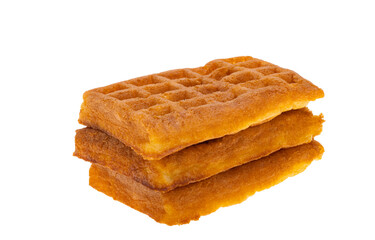 belgian waffles isolated