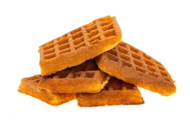 belgian waffles isolated