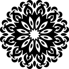 Mandala decorative element oriental pattern, vector illustration