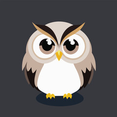 Cute vector illustration of owl