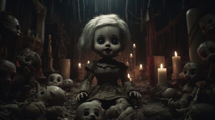 Horror toy doll