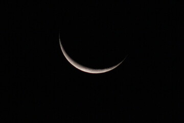 1000mm telephoto shot of the Moon