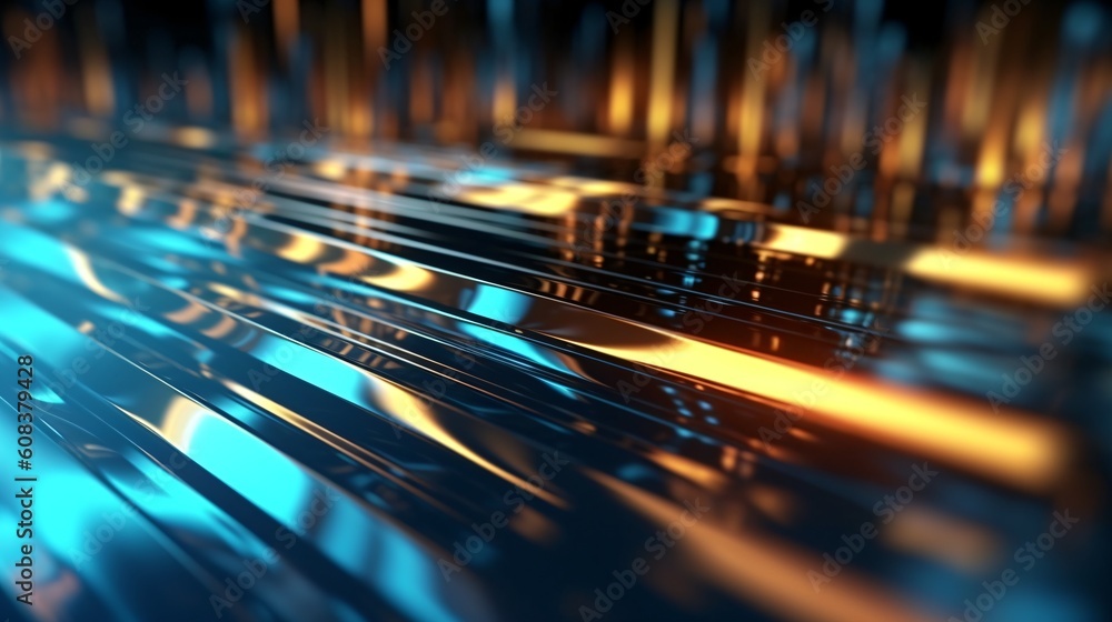 Canvas Prints abstract futuristic computer digital neon design wallpaper. generative ai