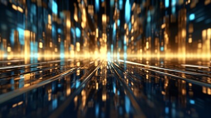 Obraz premium abstract futuristic business tech digital background wallpaper. Generative AI