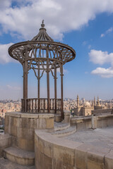 Mirador en la Ciudadela y vista de la ciudad de El Cairo, Egipto - obrazy, fototapety, plakaty