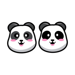 panda cute vector