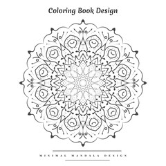 Crative Islamic cultural floral pattern mandala for henna, mehndi, tattoo, coloring book design.