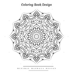 Crative Islamic cultural floral pattern mandala for henna, mehndi, tattoo, coloring book design.
