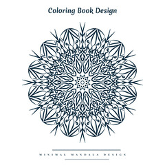 Beautiful Mandala islamic coloring book design for all