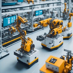 Unleashing the Future: The Perfect Harmony of Robotics and Precision in a Futuristic Manufacturing Facility