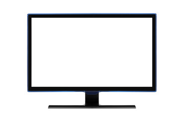 Computer monitor isolated on q white background