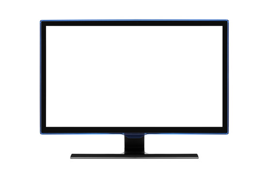 Computer monitor isolated on q white background